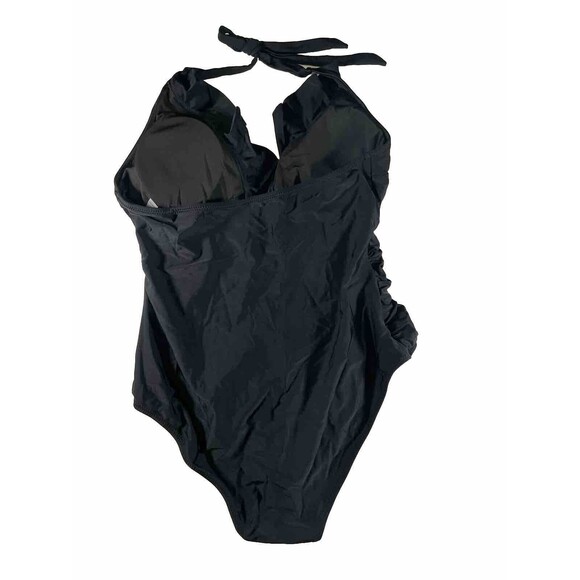 SUUKSESS Women Sexy Halter 1 Piece Swimsuits Ruffle V Neck Tummy Control Large - Picture 4 of 7